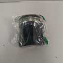 Zookpr 4 Inch Rubber Round to Oval Dryer Vent Adapter with Stainless Steel Worm Drive Clamp Fill All Recessed Dryer Vent,Black,Oval Duct Connector for House