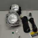 Fog Light for 2014 2015 2016 2017 2018 2019 Tundra with H16 12V 19W bulbs Wiring Harness& Switch Clear Lens Front Bumper Lamps Assembly