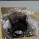 2.5 inch Inlet Exhaust Tip, 4" Outlet 9" Overall Length Stainless Steel Exhaust Tail Pipe, Bolt-On, Rolled Edge, Black (Fit for Tailpipe Outlet is 2.5", must OD not the ID)