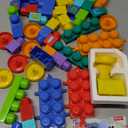 MEGA BLOKS First Builders Toddler Building Blocks Toy Set, ABC Musical Train with 50 Pieces, Music and Sounds, Ages 1+ Years