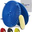 2 Pack 4-5 Gallon Car Wash Bucket Grit Trap Insert,Detailing Kit Accessories with Dirt & Debris Remover for Microfiber Mitts, Cloths, Sponges,Heavy Duty Grit Trap by X5MPLXPMX (Blue)