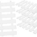 PVC Material Garden Fence 5 Pack Small Fence Panels for Outdoor Garden Courtyard Simple Elegant Dec (50.00X30.00X0.50CM)