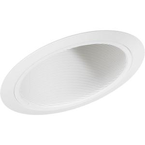 Juno Lighting Group 614W-WH 6-Inch LED Standard Slope Downlight Baffle, 90 Watts, White Trim