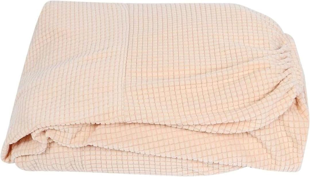 Pure Color Sofa Cover Polyester Full Sofa Universal Non-Slip Dustproof Cover Soft Stretch Chair Sofa Slipcover Washable Furniture Protector(L) (Size : Large)