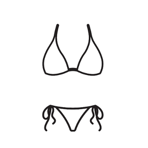ZAFUL Red Women's Bikini 2pcs L