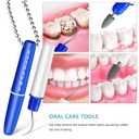 Portable Tools Set - 2Pcs with Keychain, Tartar Scraper & Eraser for Travel & Home Use, Compact Oral Kit