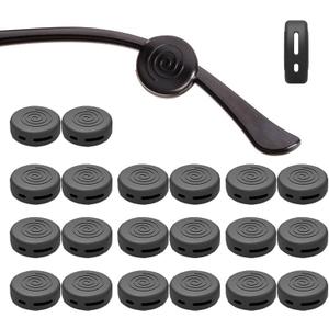 Glasses Ear Grips 10 Pairs Eyeglass Temple Tip Sleeve Holder,Silicone Ear Hook Anti-Slip For Kids and Adults (Black)