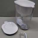 Brita Large Water Filter Pitcher for Tap and Drinking Water, Includes 1 Standard Filter, BPA-Free, Lasts Two Months, 10-Cup Capacity, Bright White