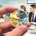 CHURYUML 9 Year Sobriety Coin | Original Hope or Storm Sober Chip | Non-Religious AA Coins Recovery Affirmation Medallions Sobriety Gifts for Anniversary Month & Year for Men & Women in Recovery