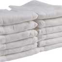 Prefold Cloth Diapers, Fasoar 3 Ply Baby Washable Cotton Diapers Covers for Babies to Toddlers Multi-Use (10-35 lbs) Count(12)