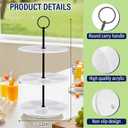 Flavor Pods Holder for Ninja Thirsti Flavored Water Drops, Rotatable Holds 15 Pods Storage Rack for Ninja Thirsties Drink System, Acrylic Pods Organizer for Ninja Thirsty, White