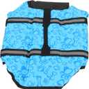Generic Dog Life Jacket, Dog Life Jacket with Reflective Dog Swimsuit Adjustable Dog Life Jacket for Dog Life Jacket (L), Blue Bones