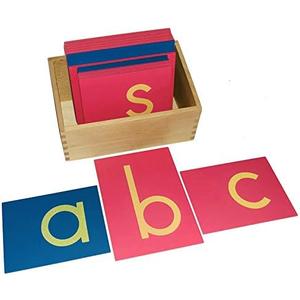 Montessori Lower Case Sandpaper Letters w/Box