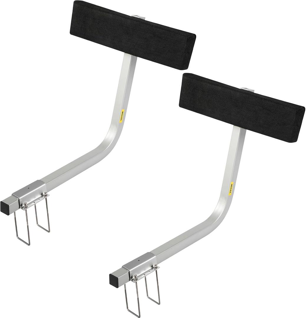 VEVOR Boat Trailer Guide on, 2PCS, Short Bunk Guide-Ons Steel Trailer Guides w/Carpet-Padded Boards, Complete Mounting Accessories Included, for Ski Boat, Fishing Boat or Sailboat Trailer