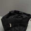 WESTBRONCO Mini Puffer Bag Quilted Crossbody Bags for Women Small Puffy Purse Nylon Shoulder Handbag with Adjustable Strap (Black-Checkered)