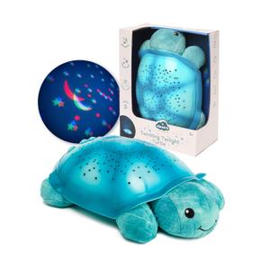 Cloud b Comforting Nightlight Star Projector w/ Soothing Sounds | Gentle Brightness | 3 Colors | Auto-Shutoff | Twinkling Twilight Turtle Aqua