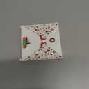 Cross Christmas Ornament, 3.5 Inch Ceramic Nativity Ornament, Christmas Tree Ornaments, Christian Gifts, Religious Gifts, Gifts for Christmas, Perfect for Holiday Party, Tree, Window (Cross Spring Flower)