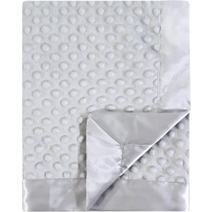 Hudson Baby Unisex Baby Plush Mink Blanket, Gray, One Size