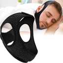 Anti Snoring Devices, Chin Strap for Sleeping, Effective Anti Snoring Chin Strap, Adjustable Breathable Chin Strap forMen and Women, Stop Snoring Solution to Keep Mouth Closed, Black TA1