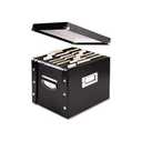 Snap N Store Storage Box, Letter, 11 3/4w x 9 3/4d x 9 1/2h, Black
