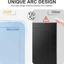 Marcree Mini Safe Box, 0.23 Cub Home Safes for Kids, Steel Money Box with Key Lock, Small Safes for Money Cash Valueables, Stylish Security Safe for Gifts, 6.69 x 9.06 x 6.69 Inches, Blue