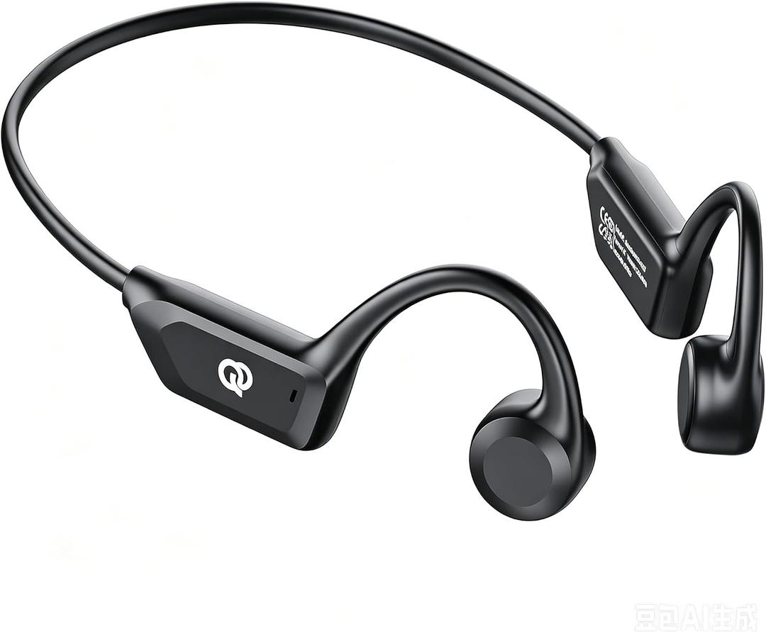 Bone Conduction Headphones, Open Ear Wireless Bluetooth 5.4 Sports Headphones, IP55 Waterproof for Running Cycling Workout, 10H Playtime