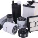 Filter Service Kit Compatible with Bobcat S450 S510 S530 S550 S570 S590 S595 S630 S650 T450 T550 T590 T595 T630 T650