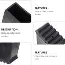 DOITOOL Werner Ladder Accessories 2Pcs Step Ladder Foot Covers Non Slip Ladder Feet Mat Folding Ladder Feet Rubber Pads Covers Ladder Foot Pads Ladder Leg Caps - Inner Size: 2.36 x 1.18 inch (Black)