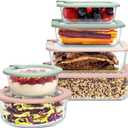 Bentgo Signature Glass Food Storage Containers with Lids, 12 Piece Set