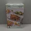 COOK WITH COLOR 8-Piece Deep Glass Baking Dish Set with Plastic Lids  Casserole and Food Storage Containers for Lasagna, Leftovers  Freezer-to-Oven, Microwave & Dishwasher Safe, Mint