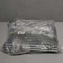 AOODA 2 Tier Long Metal Shoe Rack for Closet Wide Stackable Shoe Storage Organizer 18-Pairs Low Small Sneaker Rack for Entryway, Bedroom, Garage, Grey (11.4 x 42.7 x 18.7)