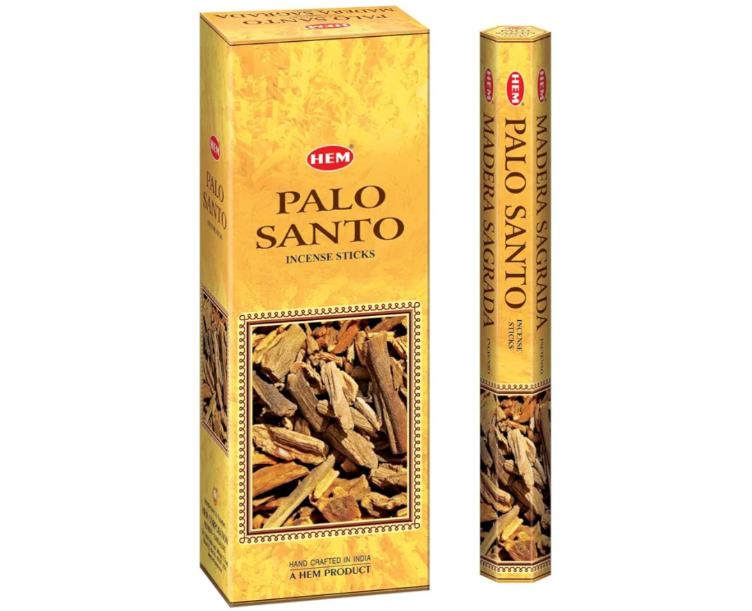Hem Palo Santo Incense Sticks (120 Sticks, 6 Boxes Inside) - 9 Inches Long, 20g per Box - Perfect for Meditation, Eradicate Negativity, Rituals & Cleansing Aura.