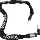 Venzio Bike Chain Lock, 3FT (900mm) Heavy Duty Anti-Theft Bicycle Lock with 2 Keys, 6mm Thick Steel Chain, Waterproof Sleeve and Zinc Alloy Core, Ideal for Scooter, Fence, Gate, Motorcycle