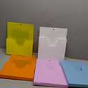 MFTEK Magnetic File Holder 5 Pockets Paper Holder, Hanging File Organizer Office Supplies Storage for Cabinets, Whiteboard, Magnetic Mail Letter Folder Storage for Refrigerator (Classic Color-Mix)