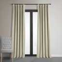 HPD Half Price Drapes Signature Velvet Thermal Blackout Curtains for Living Room 108 Inch Long (1 Panel) Rod Pocket Insulated Blackout Curtains for Bedroom Window Curtains, 50W x 108L, Cool Beige
