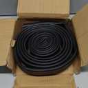 18FT 0.18" P-Bulb EPDM Rubber Garage Door Bottom Seal  Weather Stripping for Single-Channel Doors, Black
