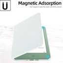 MOROCK Slim Case for All-New Kindle(11th Generation,2024/2022 Release,Model No. RS23CV/C2V2L3), Lightweight Glitter PU Leather and PC Clear Acrylic Back Cover, Auto Sleep/Wake, Glitter White