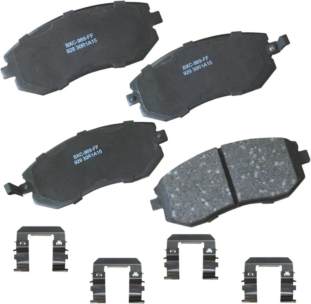 Bendix Premium SBC929 Ceramic Front Brake Pads for Saab 9-2X 2006-2005, Subaru Baja 2006-2003, Forester 2010-2003, Impreza 2011-2002, Legacy 2012-2002, Outback 2012-2001, XV 2020-2018