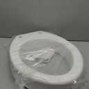 Carex Elongated Hinged Toilet Seat Riser, Adds 3.5 Inches of Height to Toilet, 300 Pound Weight Capacity, Raised Toilet Seat