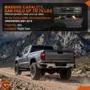 GEARLAST Truck Bed Storage Box With Password Lock For 2007-2019 Chevy/GMC Silverado/Sierra 2500/3500HD, Passenger Side,30L, Black