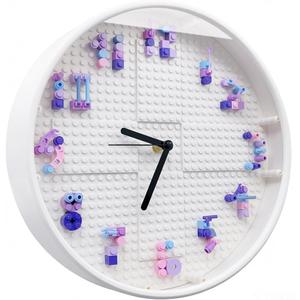 Girls DIY STEM Block Wall Clock Craft Kit Ages 6-12 Educational Toy Gift | Creative Educational DIY Arts Handmade Assembly Building Sets, Birthday & Holiday Gifts for Tween Girls Ages 6 7 8 9 10 11 12, 10 Inches Diameter