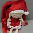 Gloveleya Plush Backpacks Toddler Backpack Removable Doll and Backpack Christmas Gifts Baby Girl Gift For 2 to 8 Years Girl Birthday Gifts With Red Doll (11 inches)