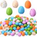 200 Pcs Mini Foam Easter Eggs Decorative Speckled Fake Bird Eggs for Easter Basket Stuffers Vase Fillers Crafts DIY Party Decorations, 0.6 x 0.7 Inch(Pastel Color)