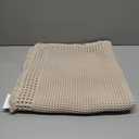 RESARE Waffle Bathroom Runner Rugs, Super Absorbent Bath Mat Non Slip Washable Quick Dry, Upgraded Ultra Soft Boho Bath Rugs with Tassels for Hallway Bedroom Laundry Room, 2'x6' (24"x72"), Pale Beige