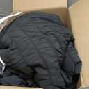 CozyLux Queen Comforter Set Black Seersucker 7 Pieces Bed in a Bag Queen Comforter Set with Sheets, Luxury Soft Bedding Set with Down Alternative Comforter, Sheets, Pillowcases & Shams for All Seasons