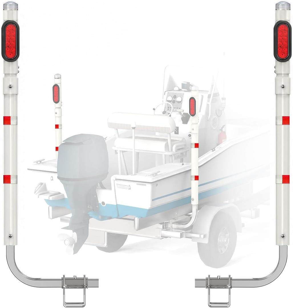 Partsam 1 Pair Boat Trailer Guides Kit, 40"/48" Adjustable Height