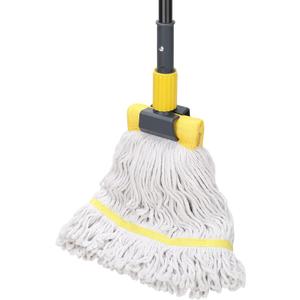 KeFanta Commercial Mop Heavy Duty Industrial Mop with Long Handle,60" Looped-End String Wet Cotton Mops for Floor Cleaning,Home,Kitchen,Office,Garage and Concrete/Tile Floor