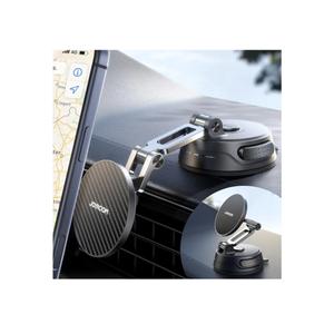 JOYROOM Car Mount for iPhone, [Tri-Fold] MagSafe iPhone Car Mount, [Suction Pro+Gel Base] 360° Rotation iPhone Car Holder, Strong Magnet for iPhone 17 Pro Max and Other Series[Not for Charging]