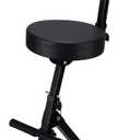 Guitar Chair with Back Support Adjustable Guitar Stool Drum Stool Deluxe Throne with 4 Point Height Adjustment System Seat Musician Chair for Drummer Guitarist Musician