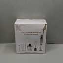 KOIOS Immersion Hand Blender, 5-in-1 Hand Blender with Entire Stainless Steel Blender Shaft, Full Copper Motor, Built in 12 Speed Turbo Stick Blender, Handheld blender for Baby food, Smoothies, Soups (Silver)